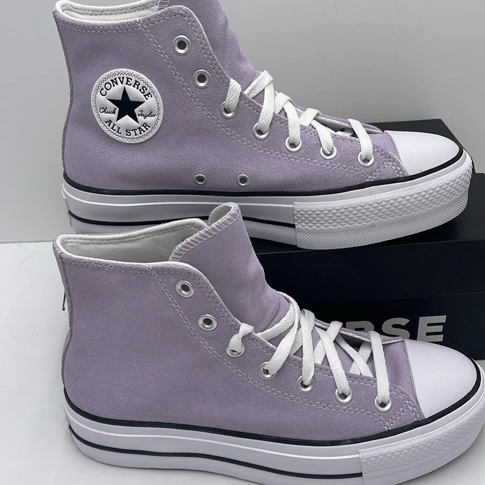 Converse Women's A15198C CTAS LIFT HI VAPOR VIOLET/WHITE/BLACK High Top Platform